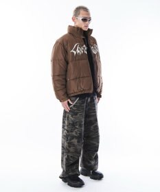 WEGO 【ユニセックス着用ITEM/MLサイズ展開】パファーグラフィックブルゾン