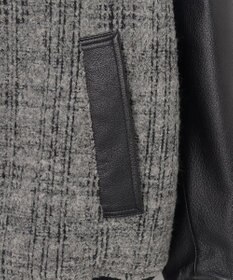 JOSEPH HOMME レザーブロックブークレ　ブルゾン