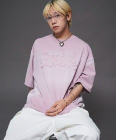 WEGO 【ユニセックス着用ITEM】ダメージアップリケグラフィックT（SS）