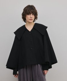 GRACE CONTINENTAL リネンオックスケープジャケット