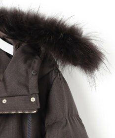 23区 S 【撥水加工】ブライトウール ロングダウンコート