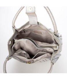 UNBILLION ピークスピーク PEAKS PEAK / ソフトレザーマルチストライプラウンド2wayバッグ