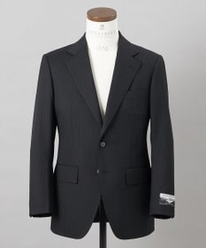 GOTAIRIKU 【御幸毛織】ドライスピナーツイルストレッチスーツ_ブラックストライプ