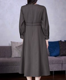 Tiaclasse L パイピングフレアワンピース