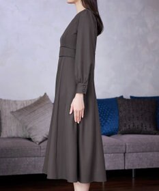 Tiaclasse L パイピングフレアワンピース