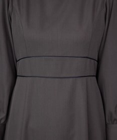 Tiaclasse L パイピングフレアワンピース