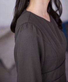 Tiaclasse L パイピングフレアワンピース