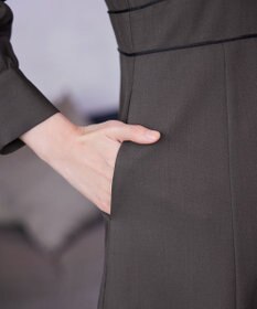 Tiaclasse L パイピングフレアワンピース