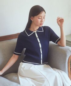 earth music&ecology 【予約】リブニットカーディガン