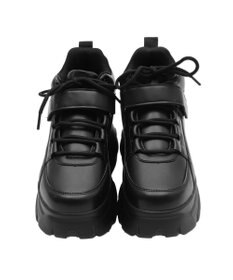 WEGO 【MLサイズ展開】ハイカットベルト厚底スニーカー