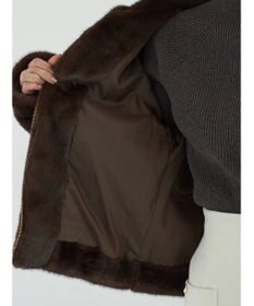 Te chichi 【宮本茉由着用】グラデーションファースタンドジャケット