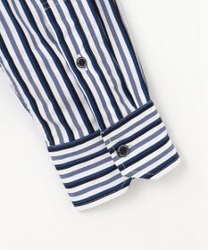 JOSEPH ABBOUD 【オーガニックコットン・柔らかな肌触り】カラーストライプ シャツ