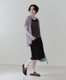 Green Parks フレンチスリーブリブドッキングシャツ