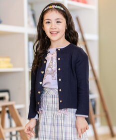 ANY KIDS スナップボタン フレンチ カーディガン