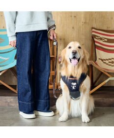 PET PARADISE スヌーピー ハーネス＆リード 《ワッペン柄》 ＳＭ 中型犬