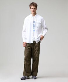 J.PRESS MEN 【J.PRESS ORIGINALS】【UNISEX】Cotton Broad Cloth B.D. Shirt / Baggy-Fit