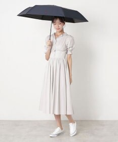 MOONBAT 【遮熱・遮光】POLO RALPH LAUREN(ポロ ラルフローレン)無地 PP刺繍 晴雨兼用 雨傘 折りたたみ傘 簡単開閉