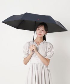 MOONBAT 【遮熱・遮光】POLO RALPH LAUREN(ポロ ラルフローレン)無地 PP刺繍 晴雨兼用 雨傘 折りたたみ傘 簡単開閉