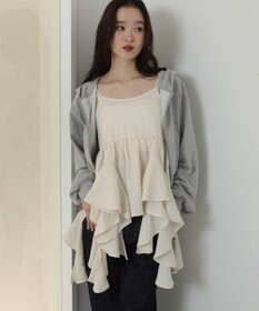 WEGO イレヘムフリルキャミワンピース