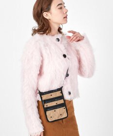 LeSportsac CROSSBODY PHONE BAG/モカブラックハートエンブロイダリー