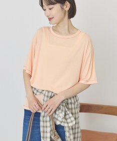 AMERICAN HOLIC 【先行予約】【マルチ機能】配色ステッチルーズTシャツ