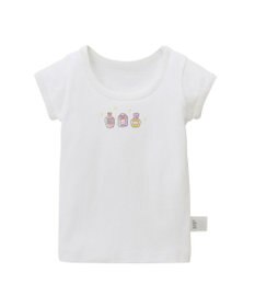 MIKI HOUSE HOT BISCUITS 【80-120cm】 フライス素材半袖肌着(女の子用インナー)