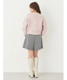 earth music&ecology ラメスラブニットカーディガン