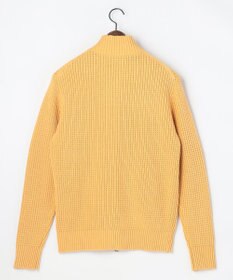 JOSEPH ABBOUD 【キングサイズ・3シーズン活躍する綿ブレンド】コットンアクリルバルキー ジップニット ブルゾン