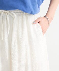 Green Parks Ｉ　シアーサッカーギャザースカート