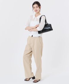 LeSportsac E/W SQUARE SHOULDER /ブラックシャイン