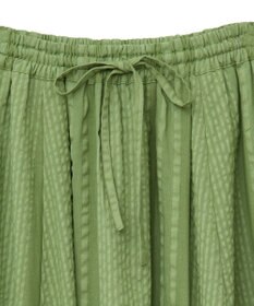 Green Parks Ｉ　シアーサッカーギャザースカート