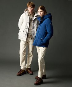 JOSEPH ABBOUD MOUNTAIN 【サスティナブル/ECO撥水/ECOファー/９ポケット】ナイロンピーチダウンコート