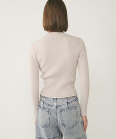 GRACE CONTINENTAL リブニットzipトップ