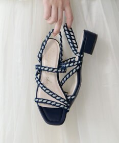 Bridget Birkin 【Bridget Birkin】キラキラ編み込みサンダル