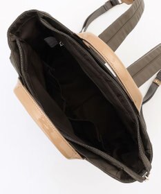 LA BAGAGERIE ツイルナイロン×エナメル リュックサック