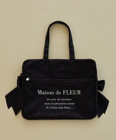 Maison de FLEUR サテンキャリーオンバッグ