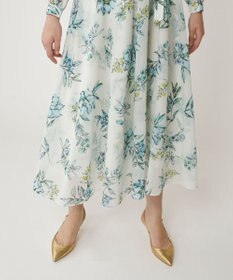 GRACE CONTINENTAL フラワーレイヤーワンピース