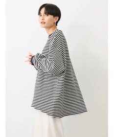 AMERICAN HOLIC 刺繍ロゴミニ裏毛ボートネックチュニック