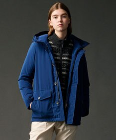 JOSEPH ABBOUD MOUNTAIN 【サスティナブル/ECO撥水/ECOファー/９ポケット】ナイロンピーチダウンコート