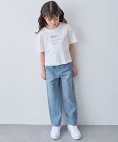 ANY KIDS 【2点セット】Tシャツ×レース キャミソールチュニック