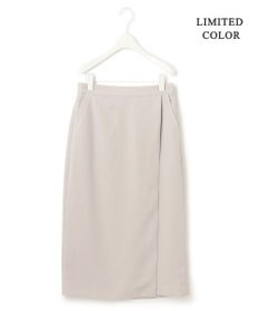 ICB 【接触冷感・UVケア・速乾・洗える】FluidBackSatin ナロースカート