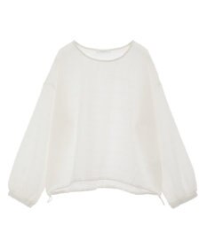 Green Parks 裾ドロスト表面長袖プルオーバー