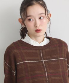 earth music&ecology チビフリルスタンドカラー付け襟