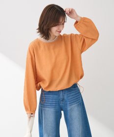 Green Parks 裾ドロスト表面長袖プルオーバー