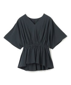 uncrave コットンリネンボイル ペプラムブラウス