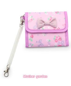 Mother garden マザーガーデン 野いちご 折畳み財布 ストラップ付き
