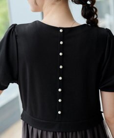 Tiaclasse L バックパールチュールワンピース
