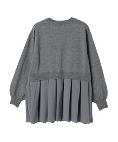 earth music&ecology プリーツドッキングカーディガン