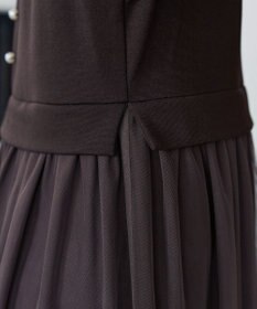 Tiaclasse L バックパールチュールワンピース