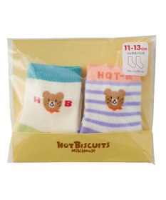 MIKI HOUSE HOT BISCUITS 【9-19cm】クルー丈 ソックスパック2足セット